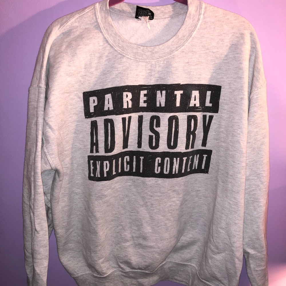 Urban Outfitters Parental Advisory Sweatshirt